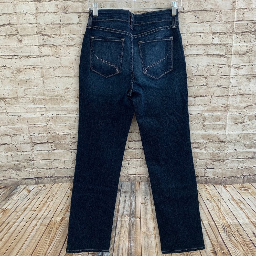 NWOT NYDJ Stretch Denim Straight Leg Jeans with Bling Size 4/33